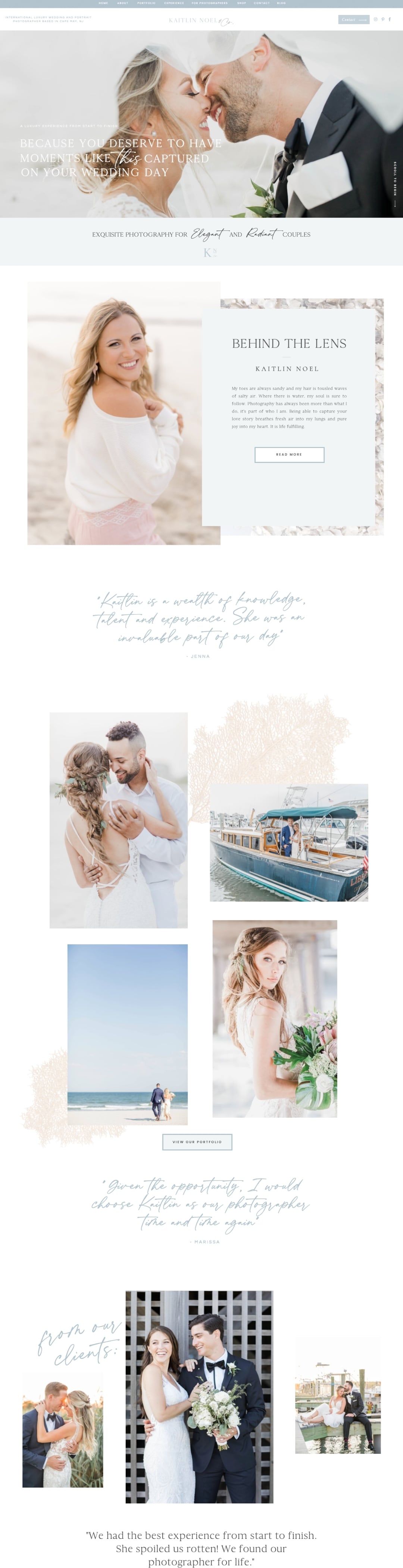 Kaitlin Noel website design