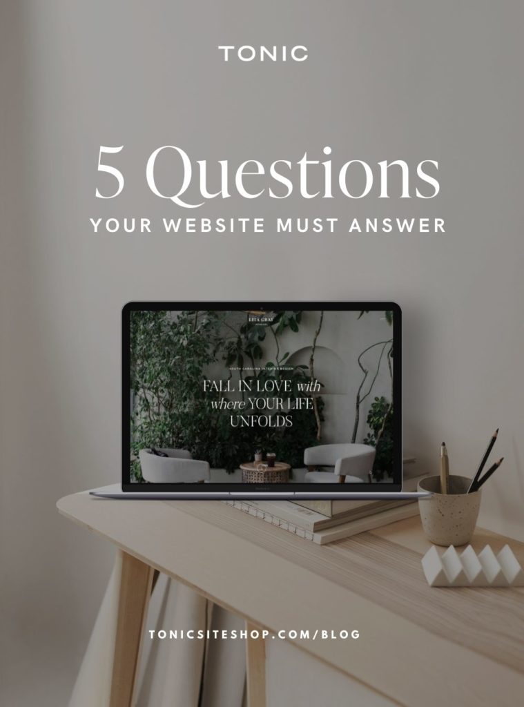 5 Questions your website must answer