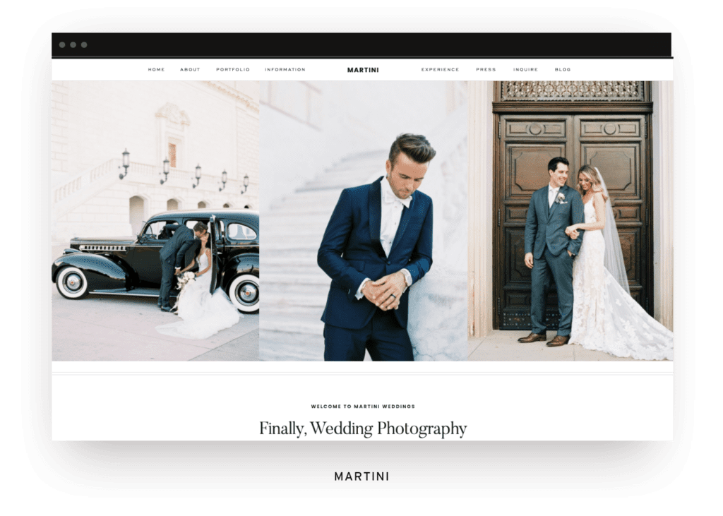 Showit website template by Tonic Site Shop