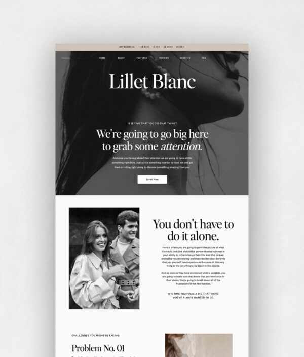 Lillet Blanc Sales Page