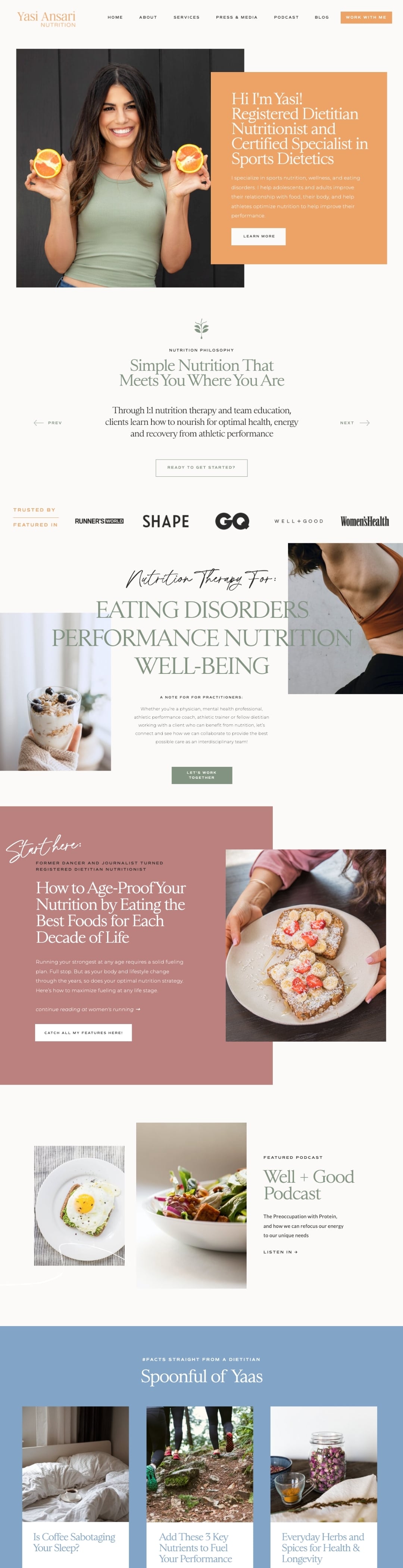 Yasi Ansari website design