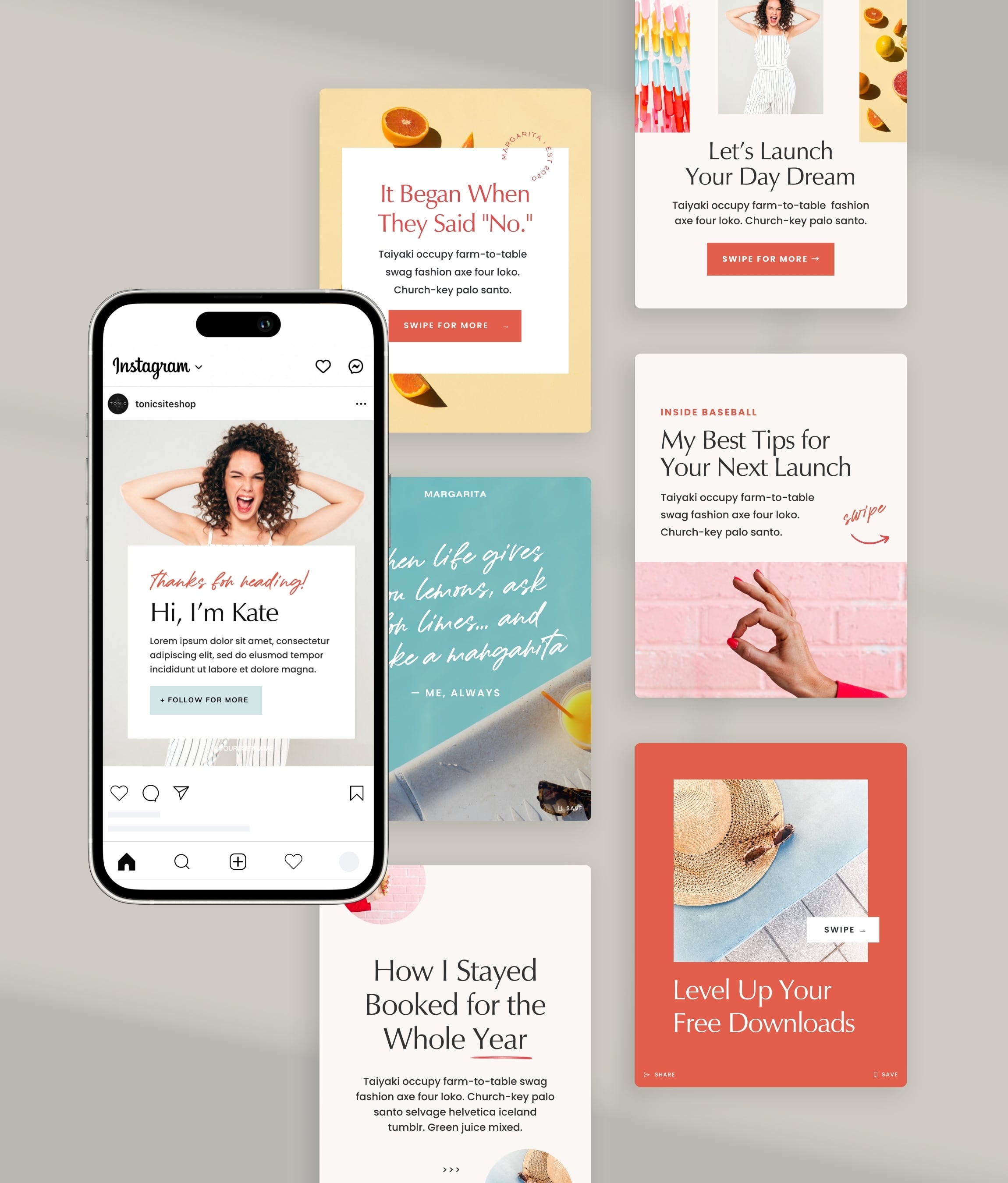 Margarita Social Media Canva Templates