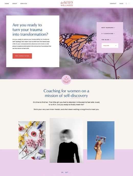 Her Wild Wellness (Branding + Template Customization)