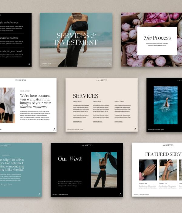 Amaretto Sour Pricing & Services Guide (Canva) - Image 3