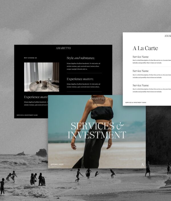 Amaretto Sour Pricing & Services Guide (Canva) - Image 4