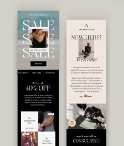 Amaretto Sour Email Graphics (Canva)