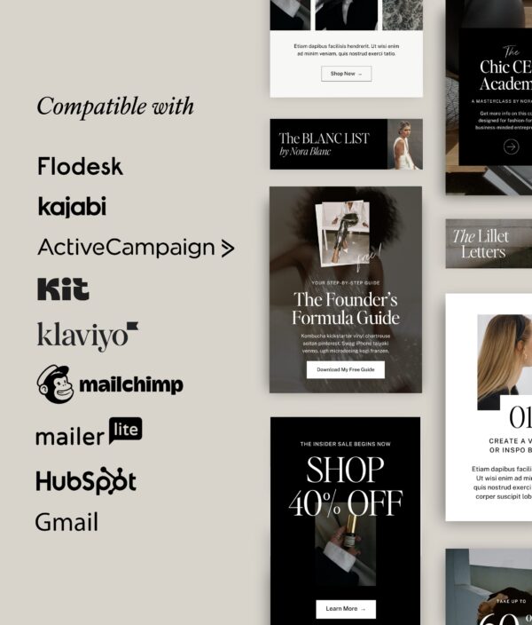 Lillet Blanc Email Graphics (Canva) - Image 2