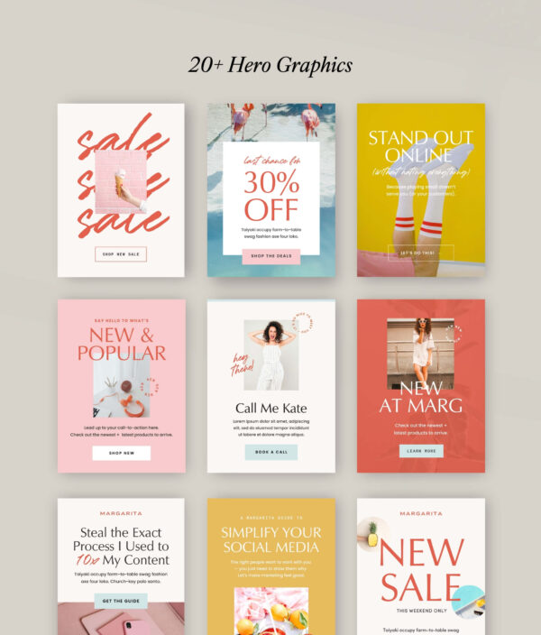 Margarita Email Graphics (Canva) - Image 7