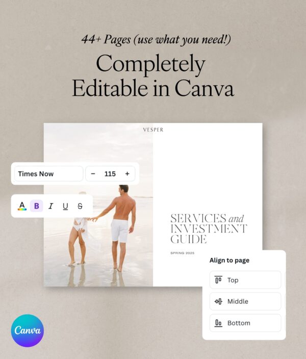 Vesper Pricing & Services Guide (Canva) - Image 2