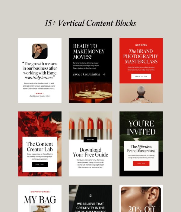 Martini Email Graphics (Canva) - Image 9