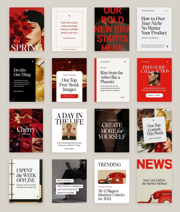 Martini Social Media Canva Templates - Image 3