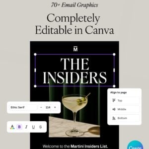 Martini Email Graphics (Canva) thumbnail 3