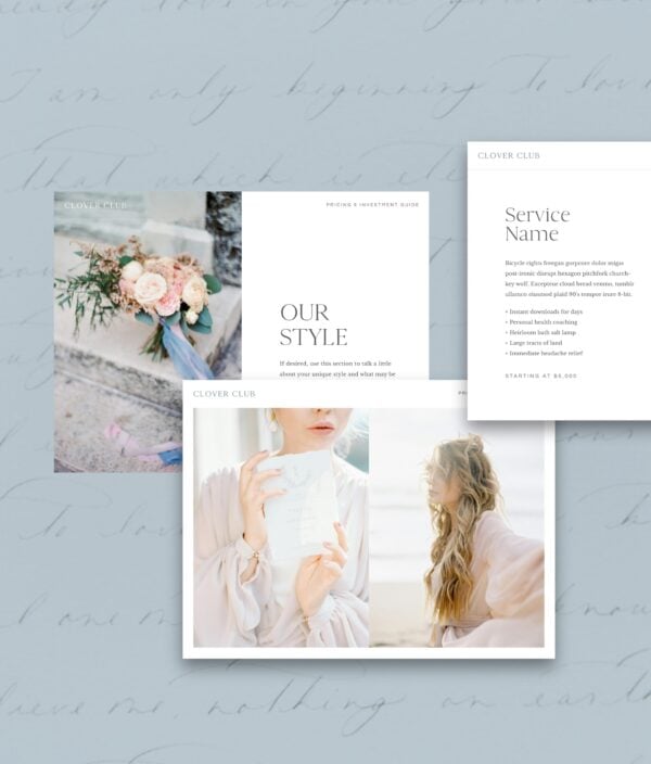 Clover Club Pricing & Services Guide (Canva) - Image 4