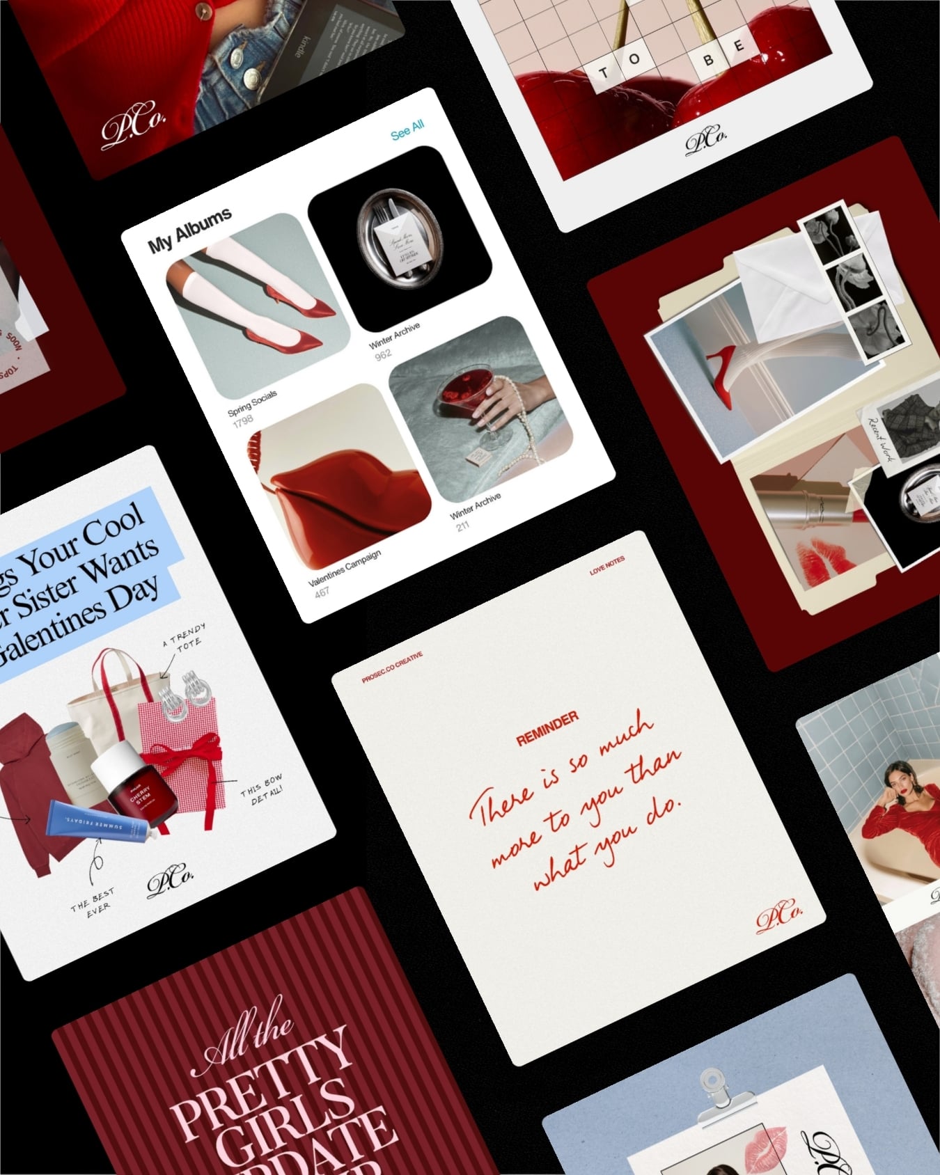 Prosecco Canva Social Media Templates - Tonic Site Shop