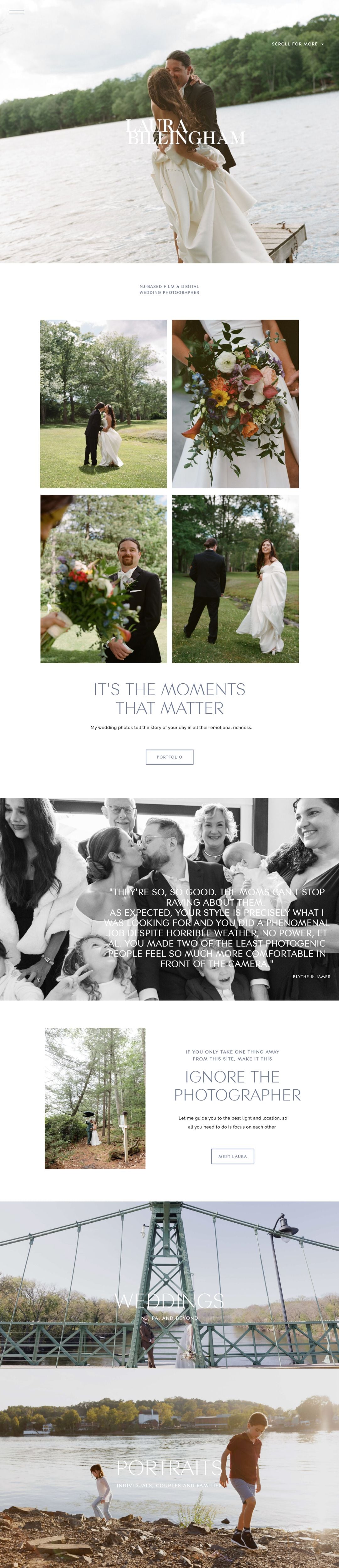 Laura Billingham website design