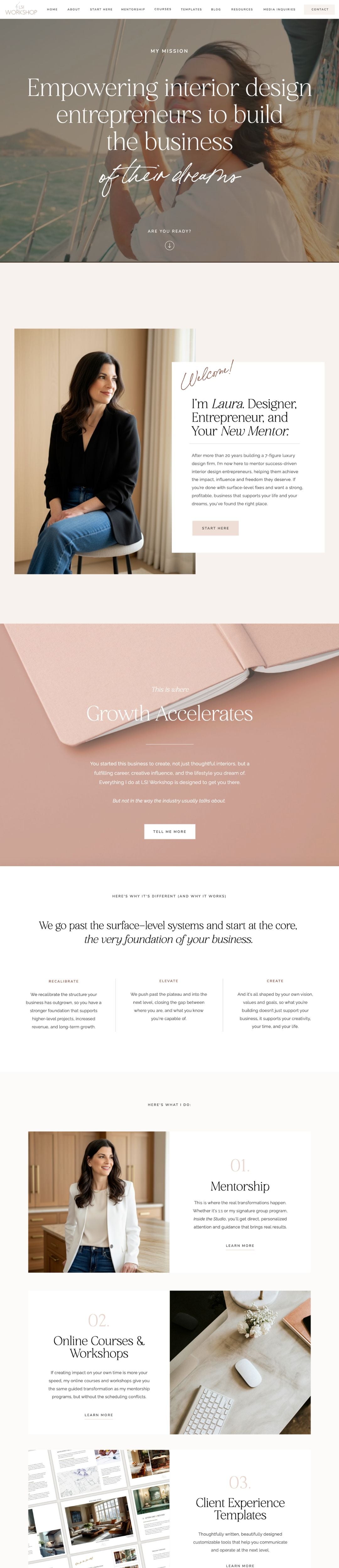 LSI Workshop website design