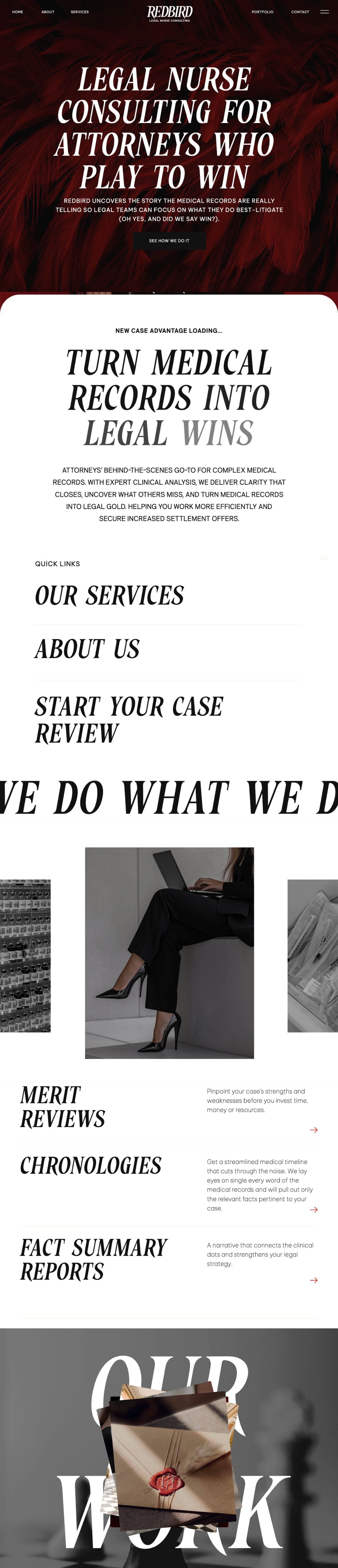 RB Legal nurse website design