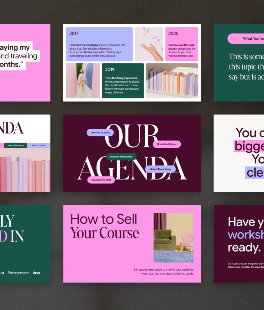 The Canva Slide Deck Template — Bold