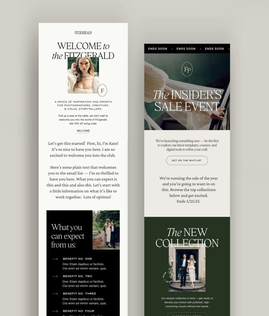 Fitzgerald Email Graphics (Canva)
