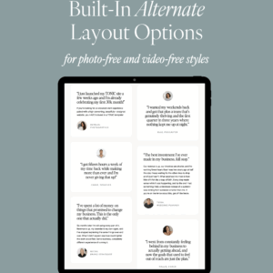 Showit Reviews Page Template thumbnail 4