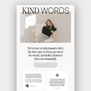 Showit Reviews Page Template thumbnail 0