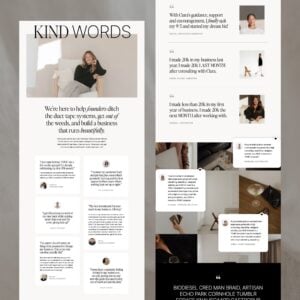 Showit Reviews Page Template thumbnail 2